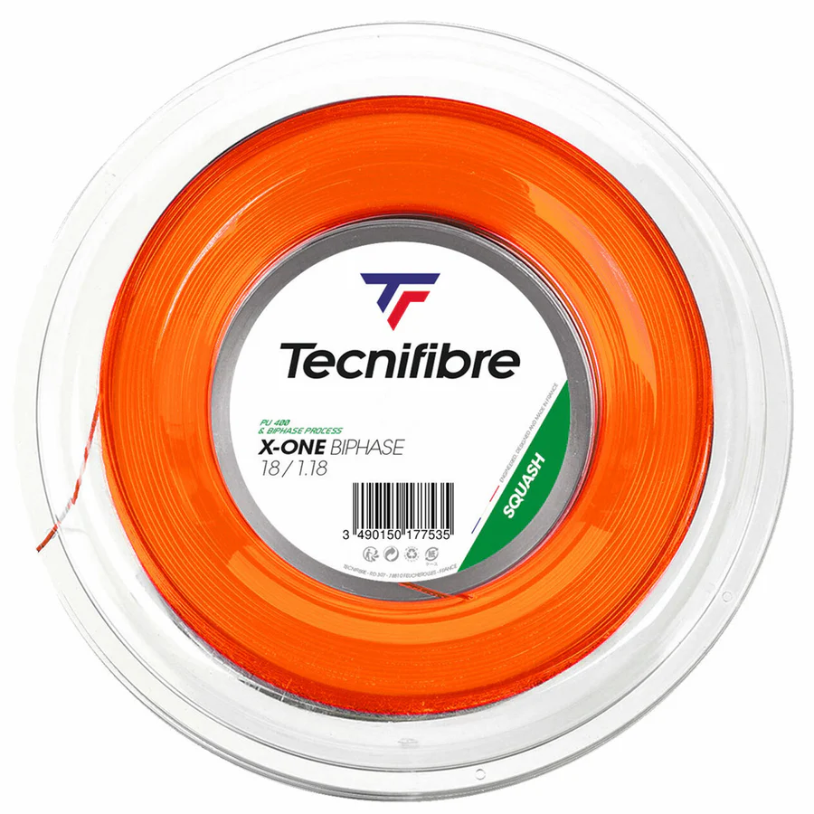 Tecnifibre X-One Biphase Squash String Reel 200m - Orange
